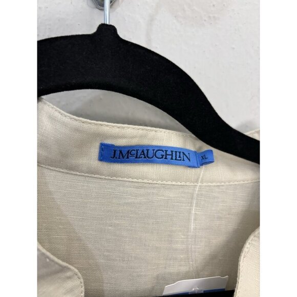 j mclaughlin Tan Beige Tropical Palermo Dress Midi Women XL - Picture 7 of 16